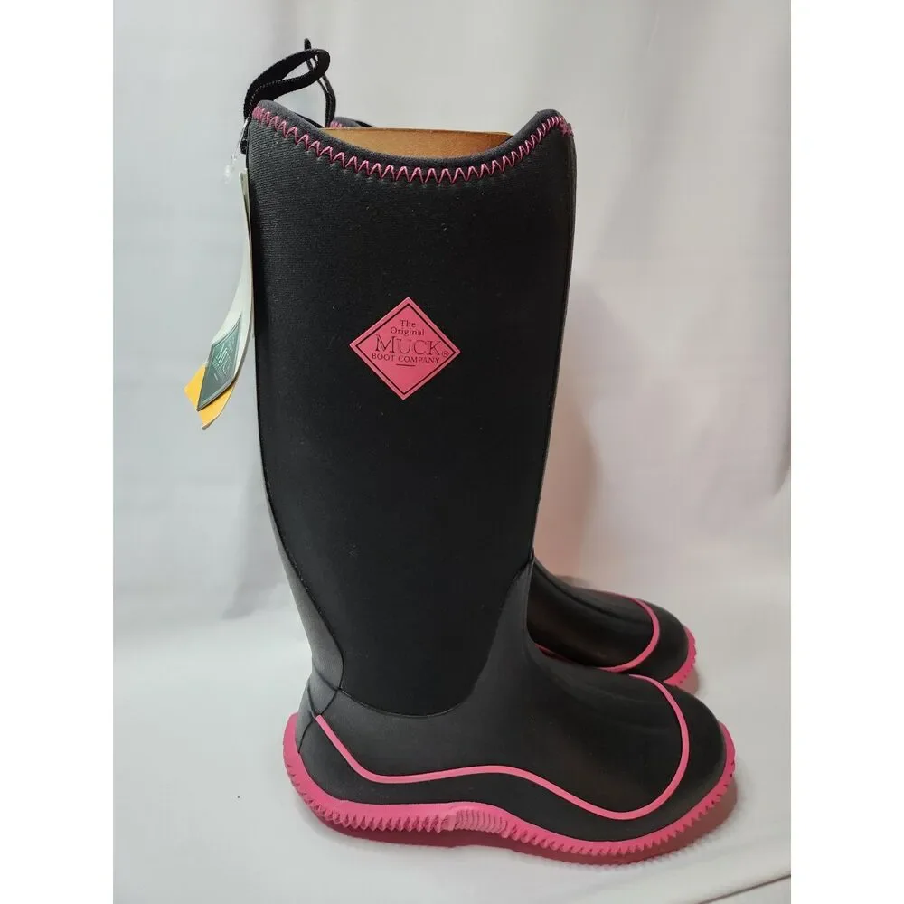 Muck Boot Company Women’s Hale Sporty Boots Size 9 Black Hot Pink